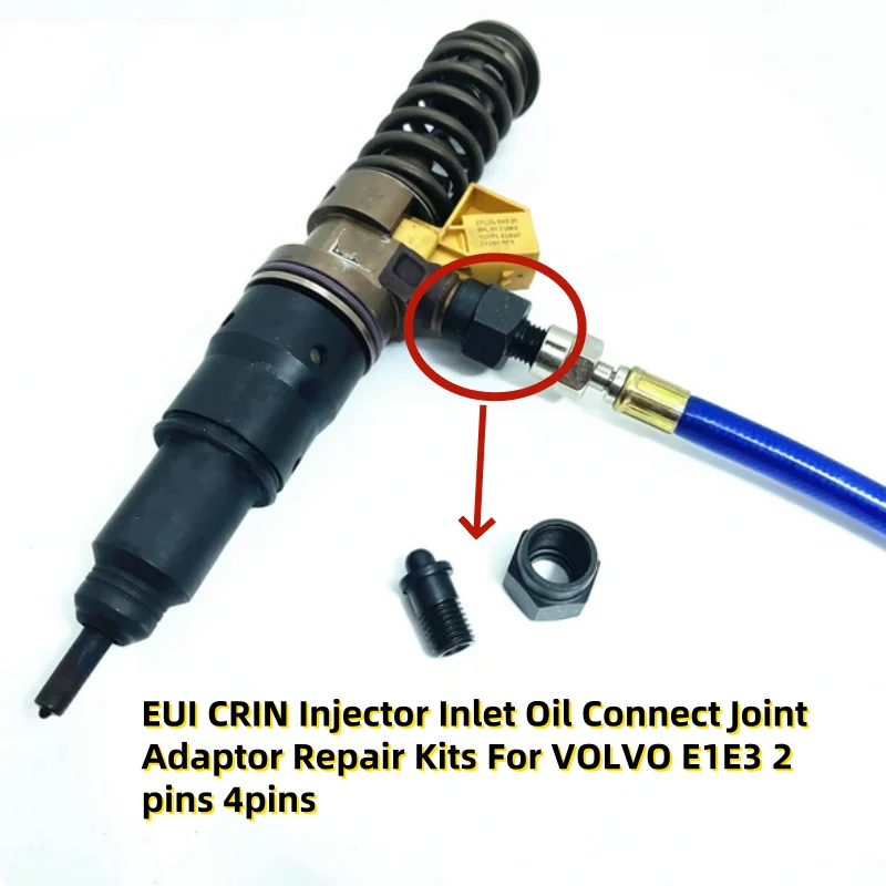 

EUI CRIN Injector Inlet Oil Connect Joint Adaptor Repair Kits For VOLVO E1E3 2pins 4pins