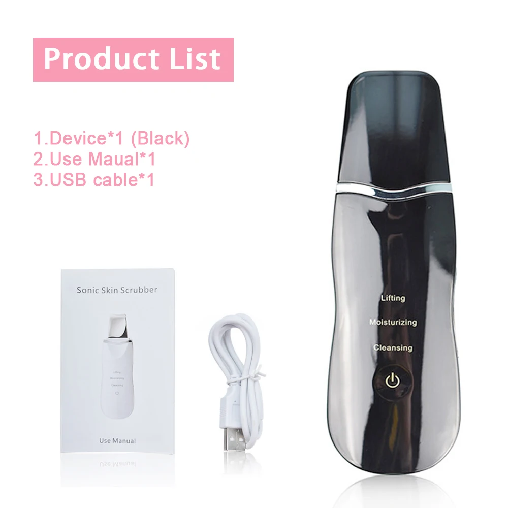 Elektrische Ultraschall Haut Wäscher Mitesser Entferner Gesichts Lifting Reinigung Hautpflege Ance Poren Reiniger Gesichts Schaufel Reiniger