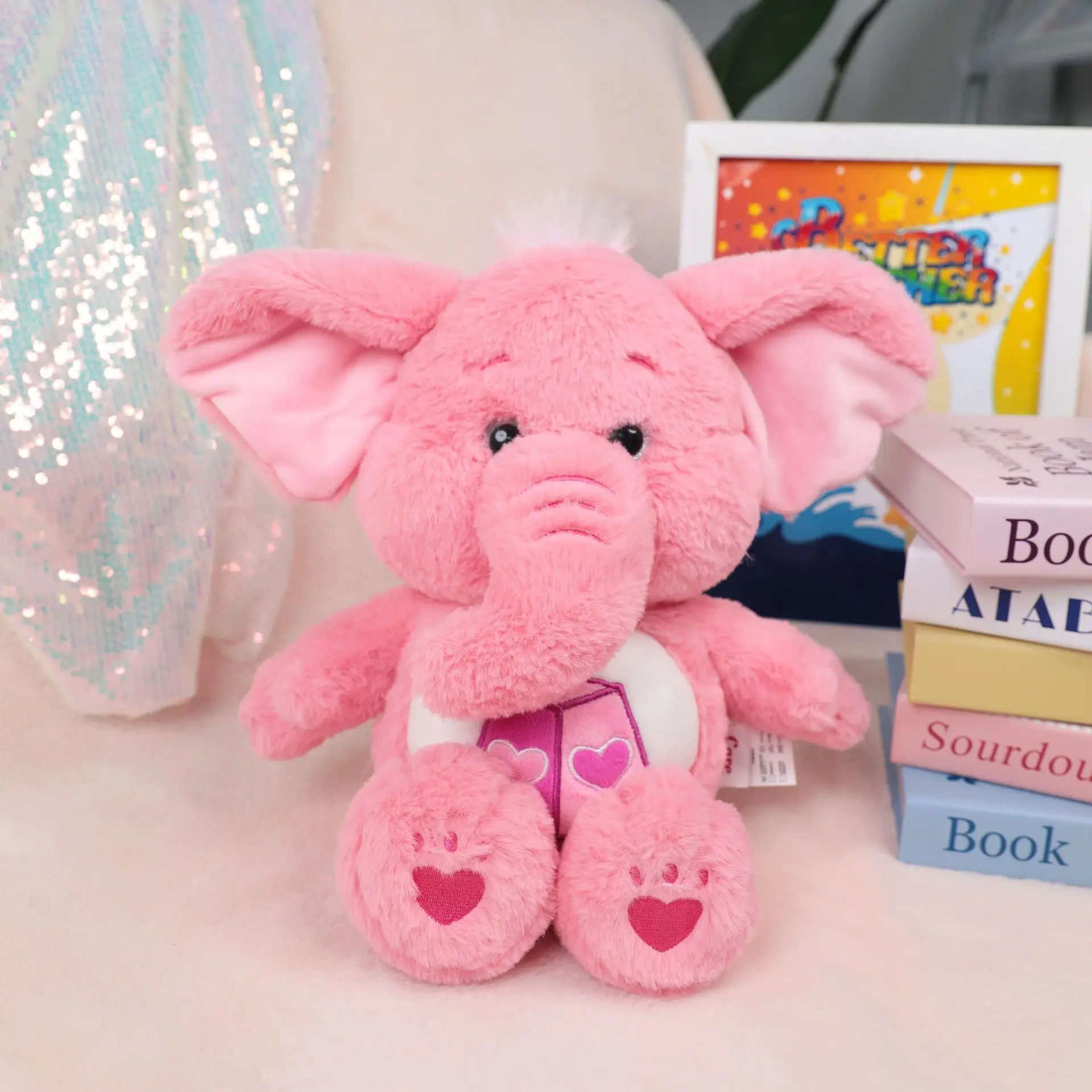 33cm Forest Animal Series Rainbow Bear Plush Toys Lovely Cartoon Care Bears Plush Toy Ornaments Cartoon Drag Doll Gift Toys view 3