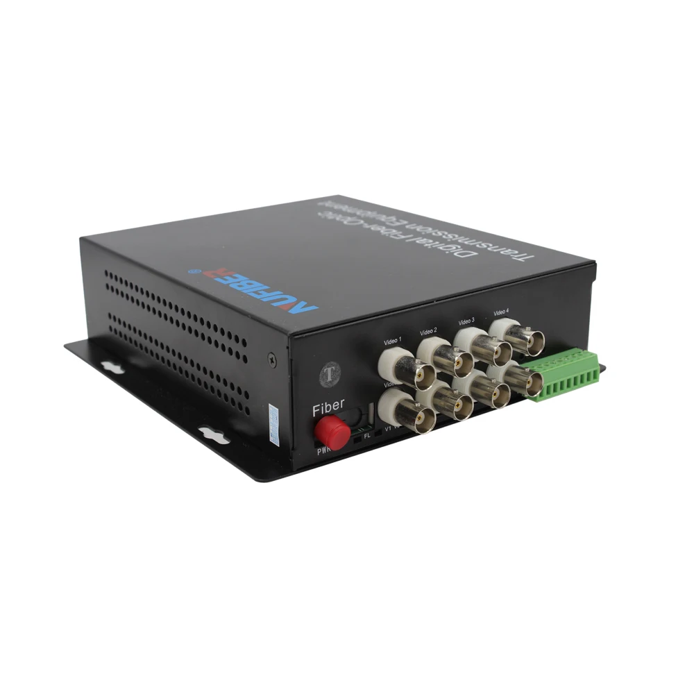 Network System Analog 8channel CCTV Video Copper to Fiber optic Media Converter