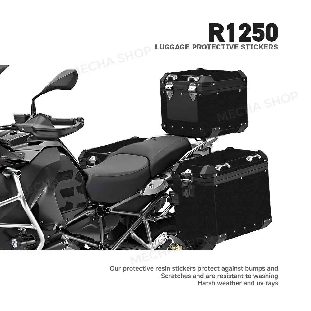 Motorcycle Suitcases Protective Stickers Top Box Panniers Frosted Sticker For F750GS F850GS R1200GS R1250GS Adventure