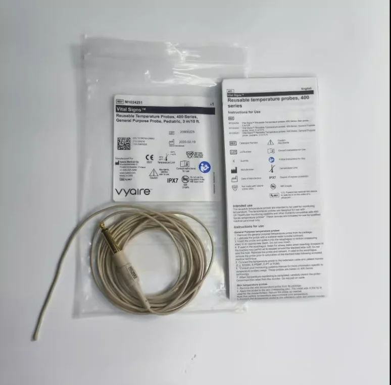 

GE REF: M1024251 Original Reusable Temperature Probes 400-Series General Purpose Probe Pediatric 3m/10ft