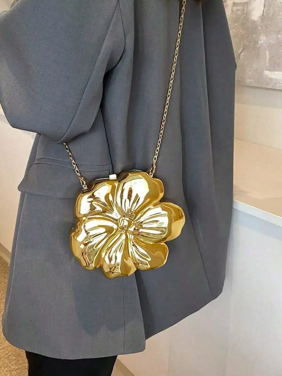 

Floral Shape Shoulder Crossbody Bag For Women Wedding Prom Party