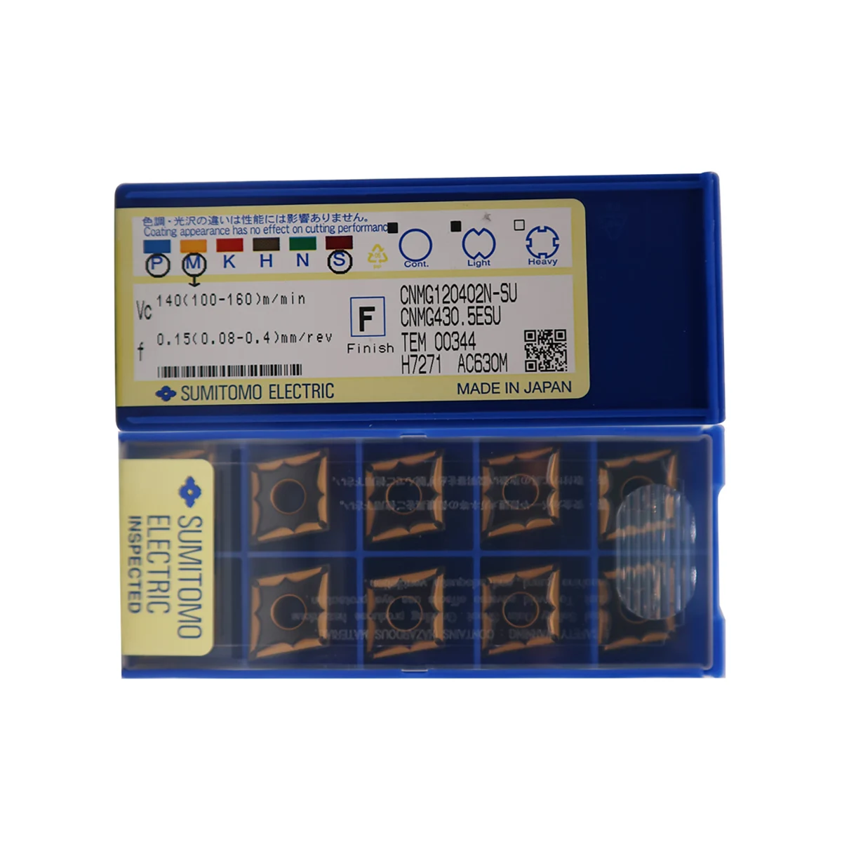 SUMITOMO 100% originale CNMG muslimycnmg120412n muslimexmuslimate inserti per tornitura in metallo duro per sgrossatura media