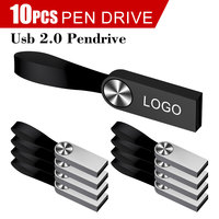 10pcs usb flash drive 64GB 32GB 16GB 8GB 4GB mini pen drive pendrive waterproof u disk memoria cel usb stick Creative gift USB
