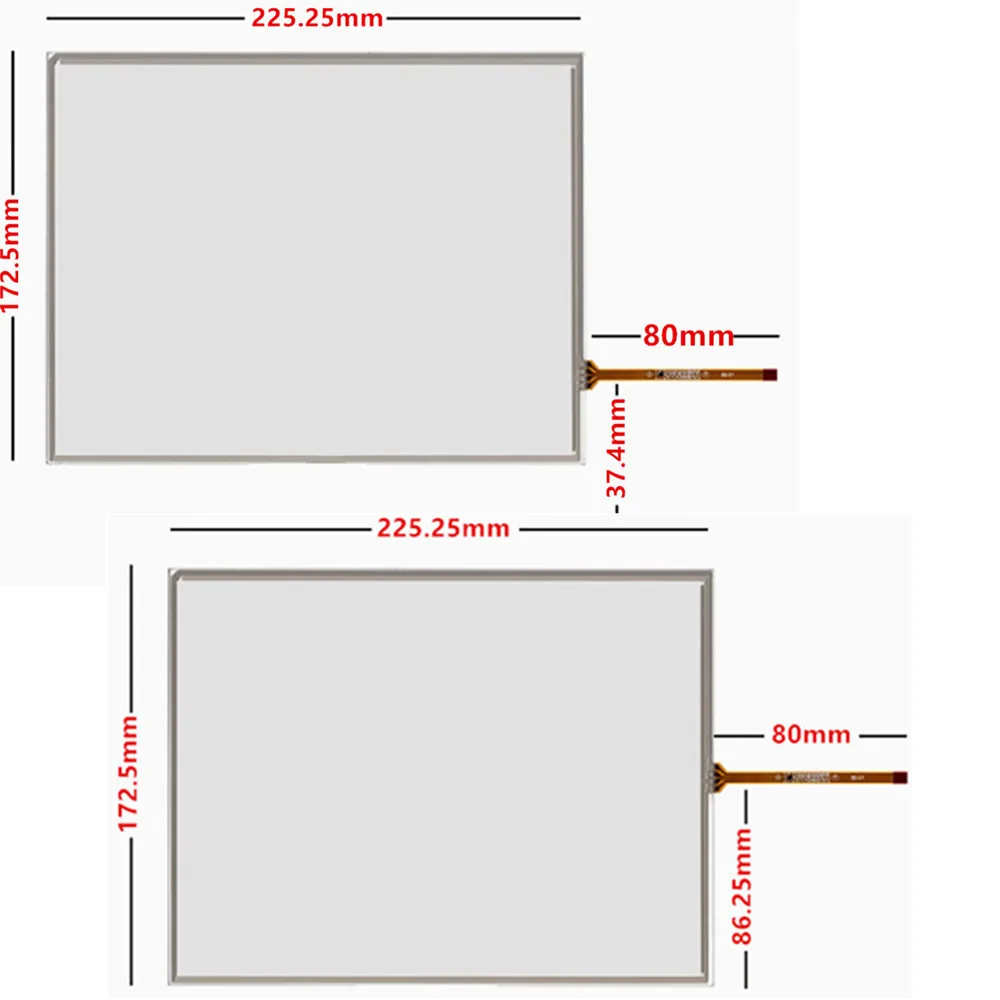 

New 10.4 inch 4 Wire LQ104V1DG52/51 G104SN03 V.1 AMT9509 AMT9509B 225*173mm Resistive Touch Panel Digitizer Screen