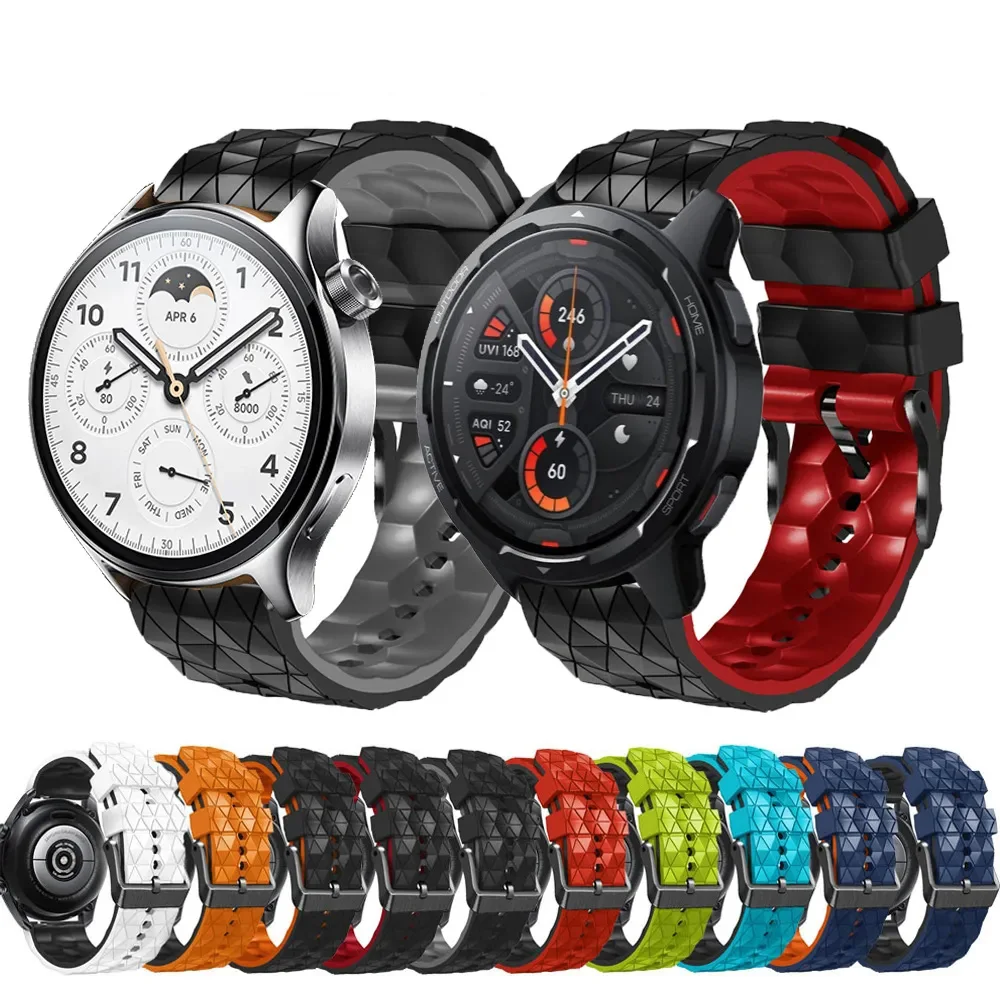 Ремешок силиконовый для часов Xiaomi Mi Watch, сменный спортивный браслет для смарт-часов Xiaomi S1 Active Pro/color2, 22 мм