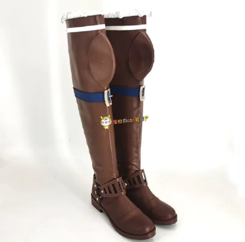 Juego LOL Arcane Caitlyn Kiramman, zapatos de Cosplay, botas de Cosplay de Caitlyn, Botas Largas para mujeres y hombres, fiesta de Halloween, Carnaval, juego de rol