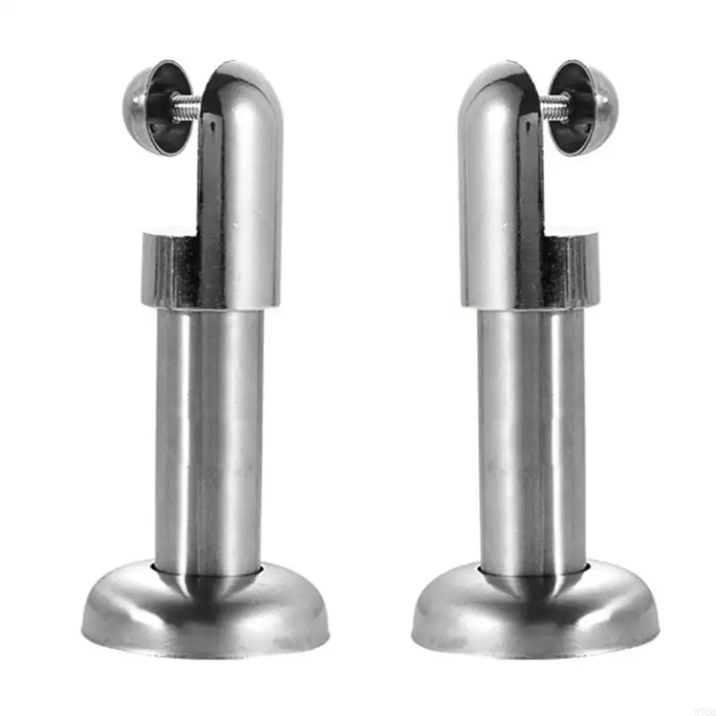 97QD 2pcs muebles acero inoxidable pies accesorios partición baño baño baño baño baño parénano baños