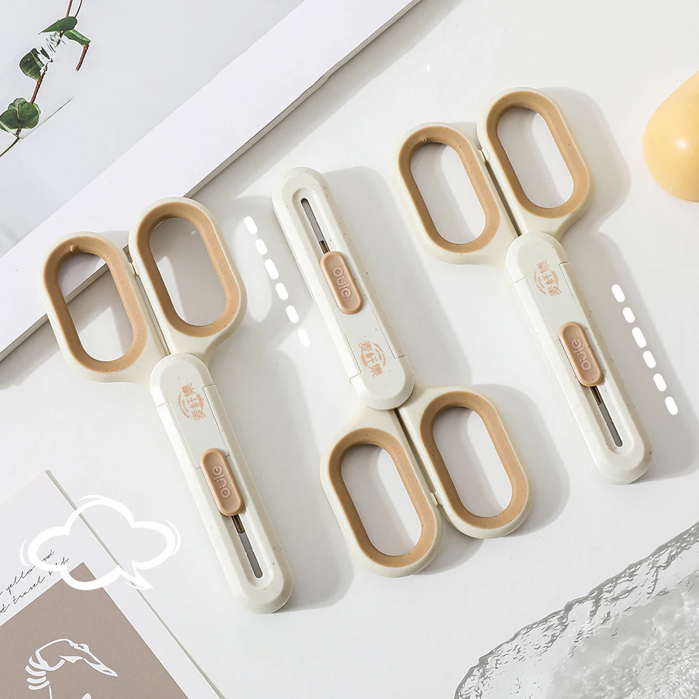 2 In 1 Multifunctional Scissors and Knife for School Students Craft Tools