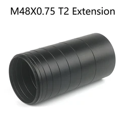 M42 M48 M54 Extension Tube Kit 3/5/7/10/12/15/20/30mm M48x0.75 on Both Sides for Astronomy Profession Telescope Astrophotography