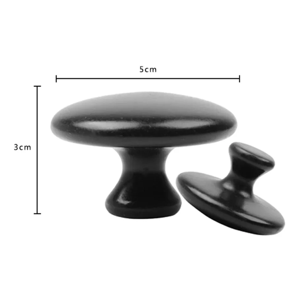Smooth Mushroom Shape Face Massage Stone Lava Basalt Hot Stone for Spa Massage Therapy Spa Body Facial Massage Stone