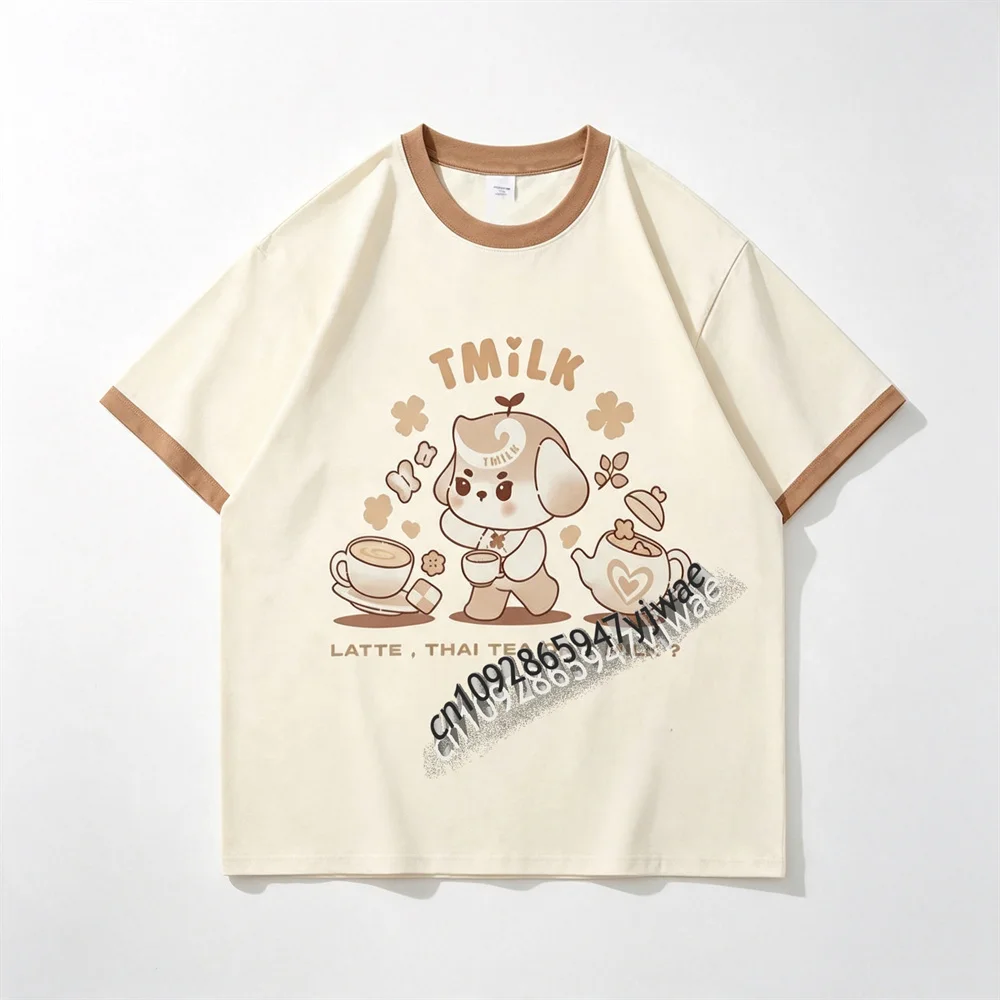 2026 Dmd Domundi TV Keng&Namping Paar-T-Shirt Lässige Mode Streetwear Y2K Top Sommer Herren- und Damen-T-Shirt – Detail 4