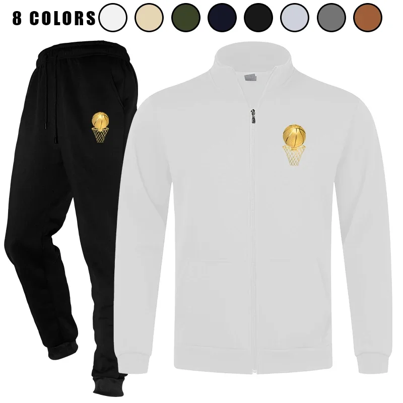 

Men's Long Sleeve 2 Piece Sports Active Full Zip Athletic Tracksuits Sweatsuits Outfits Sets