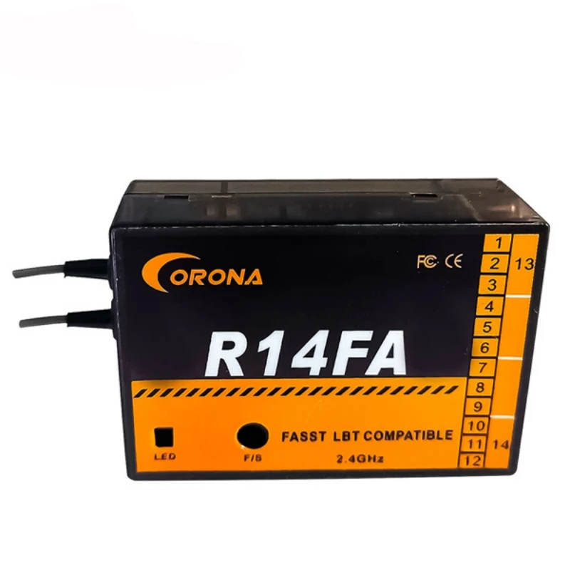 CORONA R14FA 2.4Ghz 14CH Fasst Compatible Reciver (Compatible con futaba Fasst 14SG 16SZ 18MZ HV)