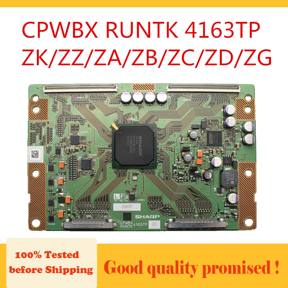 

4163TP TV T-con Board CPWBX RUNTK 4163TP ZK/ZZ/ZA/ZB/ZC/ZD/ZG for TV 40XV650C Original CPWBXRUNTK Free Shipping T Con Card