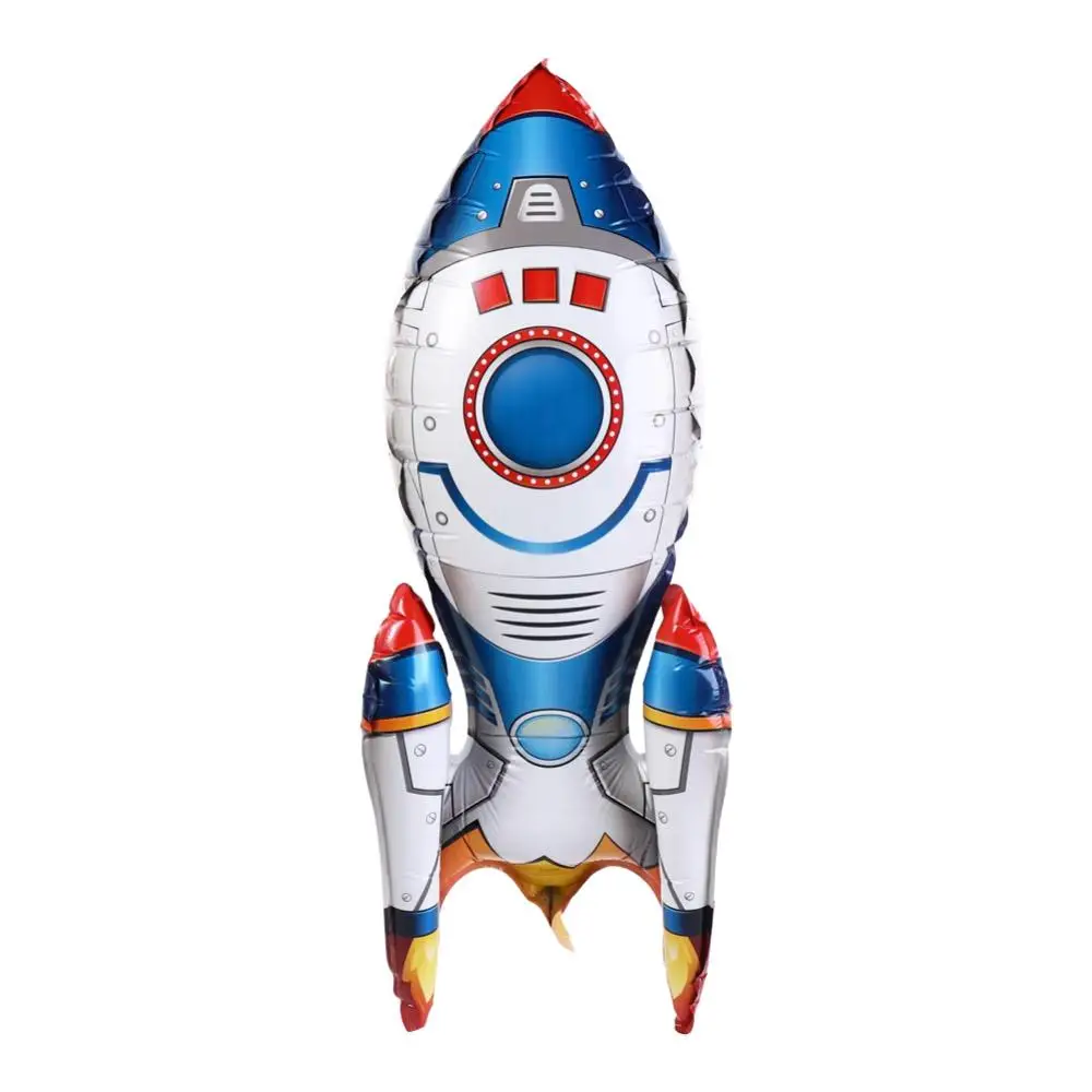 

Spaceman Rocket Astronaut Balloon Inflatable Standing Space Rocket Balloon Giant Foil Rocket Shape Balloon Baby Shower