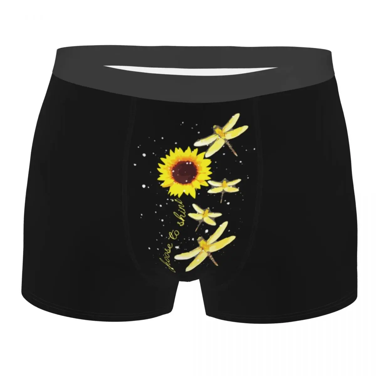 

Custom Dragonfly Sunflower Teacher Gift Underwear Male Printed Boxer Shorts Panties Briefs Breathable Underpants