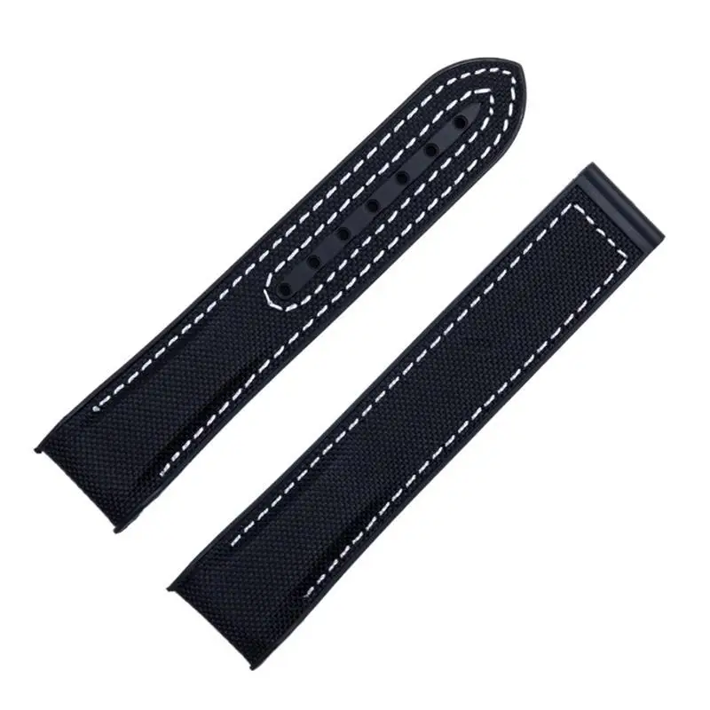 

TINTAG 20mm 22mm Nylon Rubber Watchband For Omega Strap SEAMASTER PLANET OCEAN Deployant Clasp Watch Band Accessories Bracelet