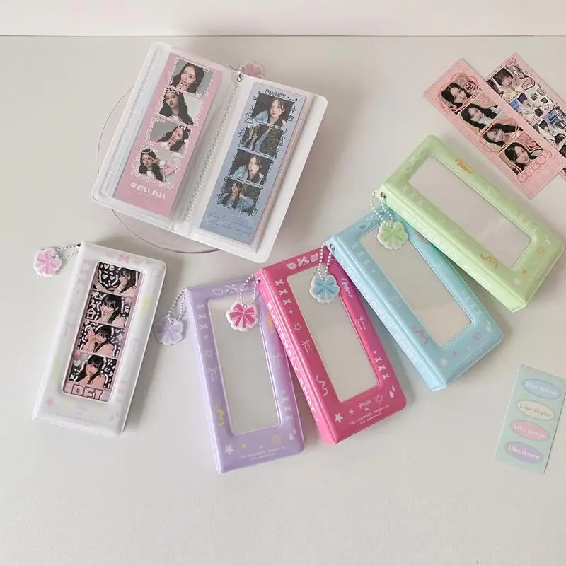 Neues mehrfarbiges Fotokabinen-Rahmen-Fotokabinenalbum für 2 x 6 Zoll große Fotostreifen, 20 Seiten, 40 Fotos