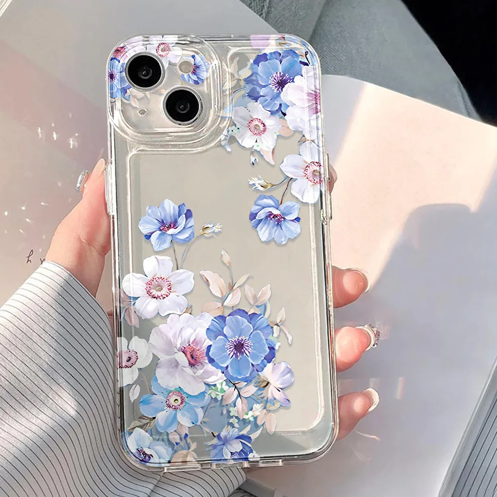 Flower Clear Case For iPhone 17 Pro Max Cases iPhone 11 15 12 13 14 16 Pro Max Case 17 Air 17proMax iPhone17 Cover Funda Bumper - Image 4