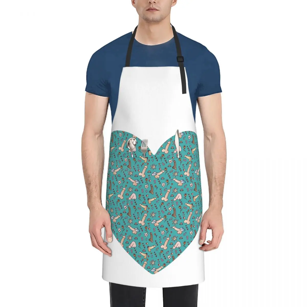 Penis Apron Chef Cooking Baking Tablier Waterproof Bib Kitchen Cleaning Pinafore for Women Men Gardening