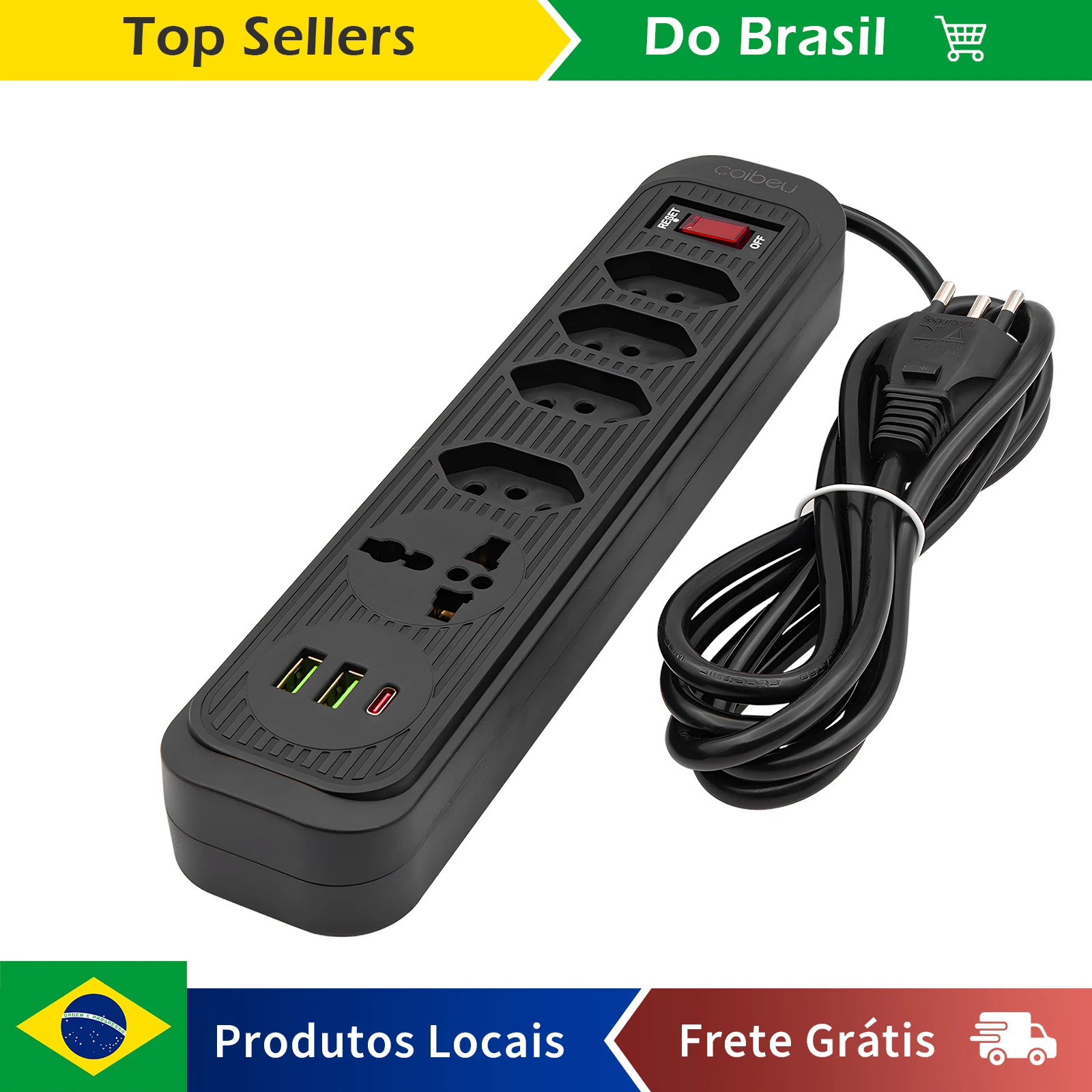 tomada usb,2m,tomada,filtro de linha,plug,extensão tomada,extensao de tomada elétrica,torre de tomadas retrátil padrão brasil