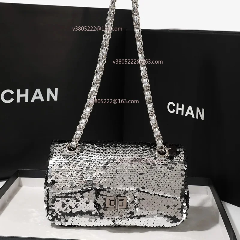 حقيبة كتف نسائية جديدة على شكل سلسلة كاجوال بسيطة ومجوهرات جلدية كروس مزينة بملمس عالي الجودة وخفيف الوزن