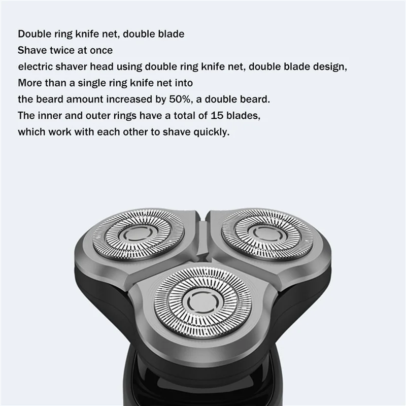 2X S300 Electric Razor Replacement Cutter Head For Xiaomi Mijia S300 S500 S500C Electric Razor Cutter Head-A54Q