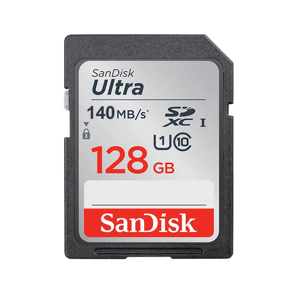 Original SanDisk Extreme SD Card 256GB 128GB 64GB 32GB Class 10 Memory Card C10 120M/s SDHC SDXC Carte SD Card USH-1 for Camera