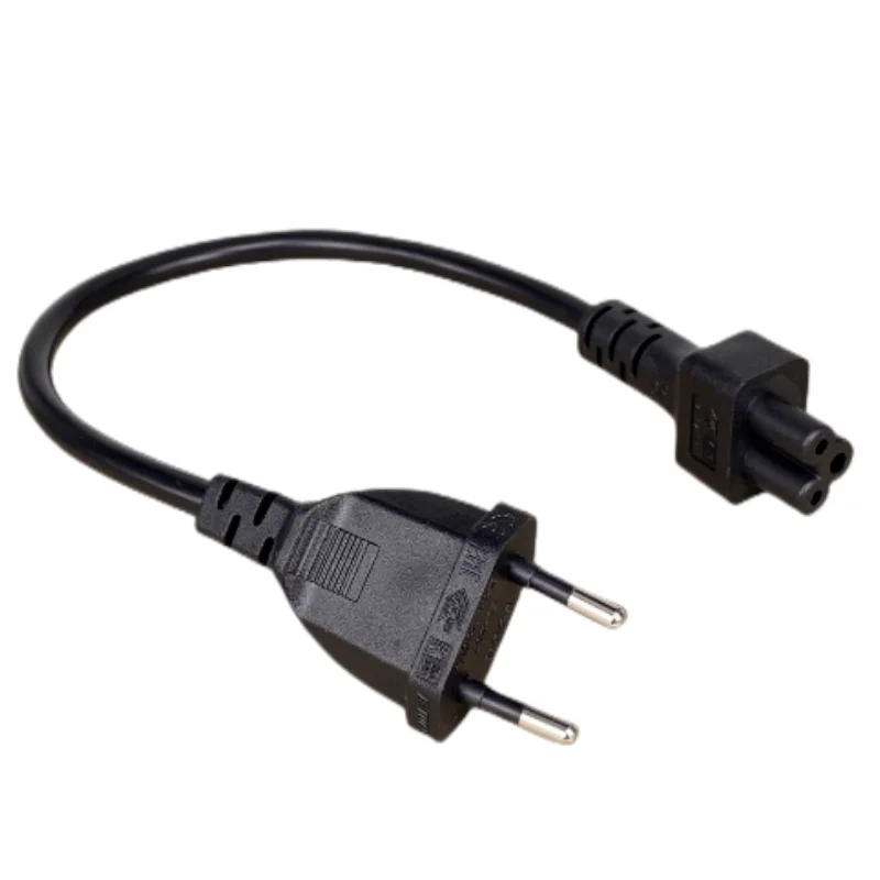 2pin Male Plug to IEC 320 C5  Adapter Cable For Notebook Power Supply,EU Power Adaptor Cord