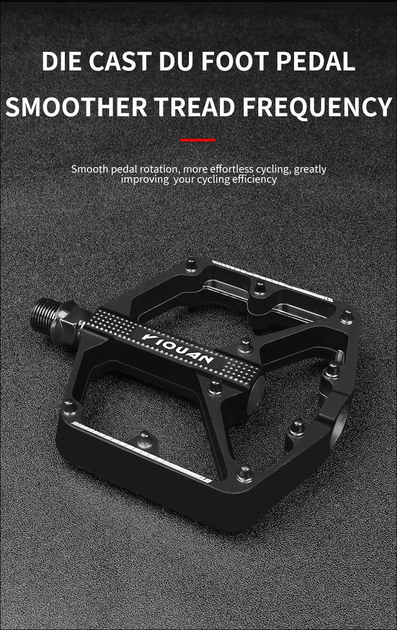 Aluminium-Legierung Fahrradpedale mit Versiegelten DU-Lagern Rutschfeste Plattform für Mountain Road Bike Radsport MTB Fahrradpedal – Detail 4