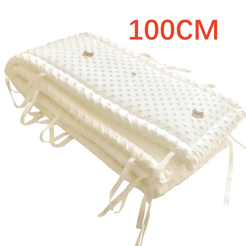 Babybedbumper in de wieg Dikke zachte kinderbedbescherming Afneembare wiegbeschermer Kinderkamerdecoratie Laat aangepast formaat toe