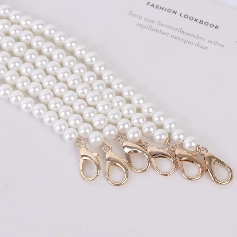 Portable Phone Lanyard Crossbody Chain Strap Pearl Wrist Strap Anti-lost Sling for Iphone 15 14 ProMax Samsung Xiaomi Wriststrap