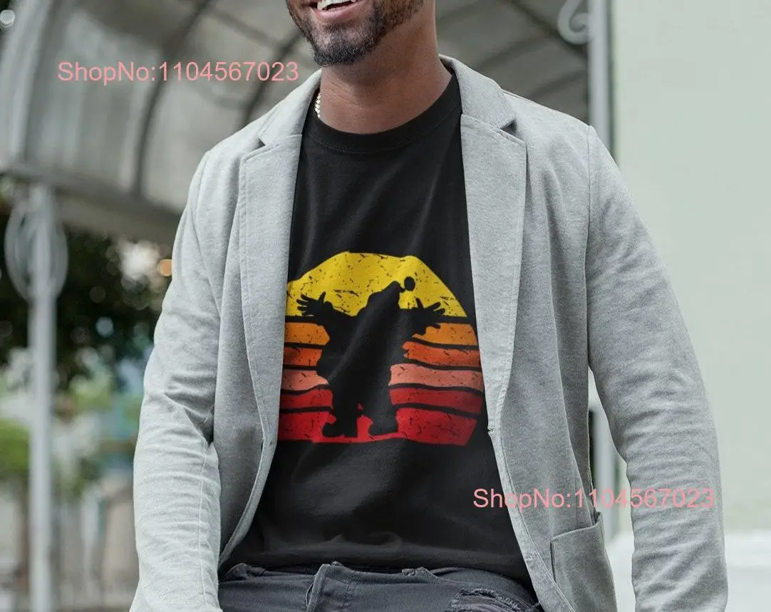 تي شيرت ريترو صن الحد الأدنى سانتا كلوز الرنة عيد الميلاد بأكمام طويلة أو قصيرة