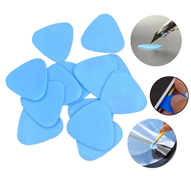 10/20Pcs Triangle Plastic Scraper Mobile Phone Pry Opening Tool Auto Window Tint Foil Car Stickers Cutting Tool