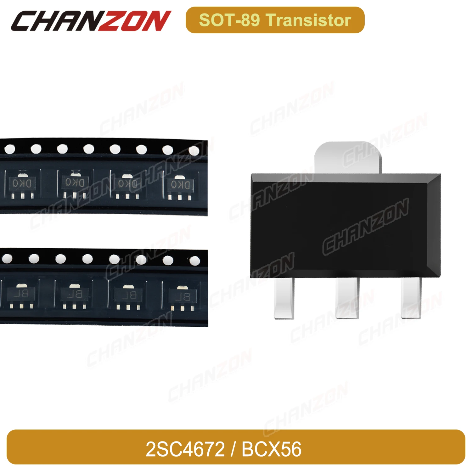 Original Npn Transistor Sot-89 2Sc4672 Bcx56 Smd Mark Transistors Bipolar Junction Triode Tube Electronics Integrated Circuits