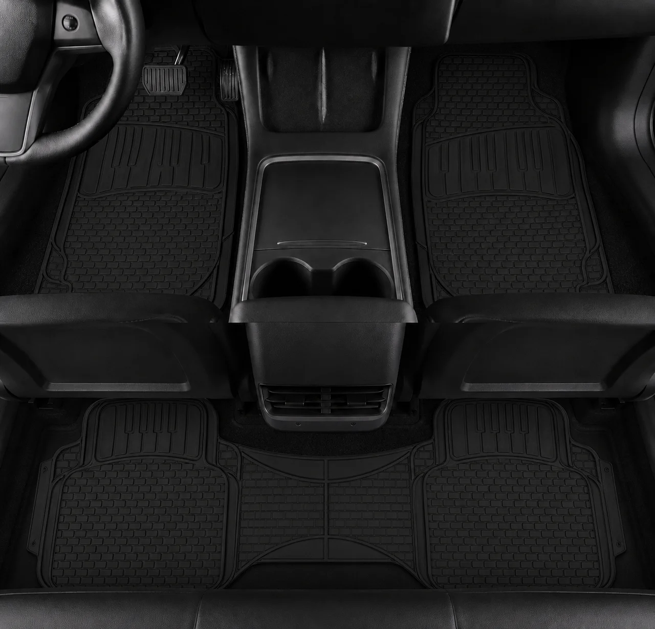 Universal Motors Foot Mat Waterproof Car Foot Mat Black Foot Pad Car Interior