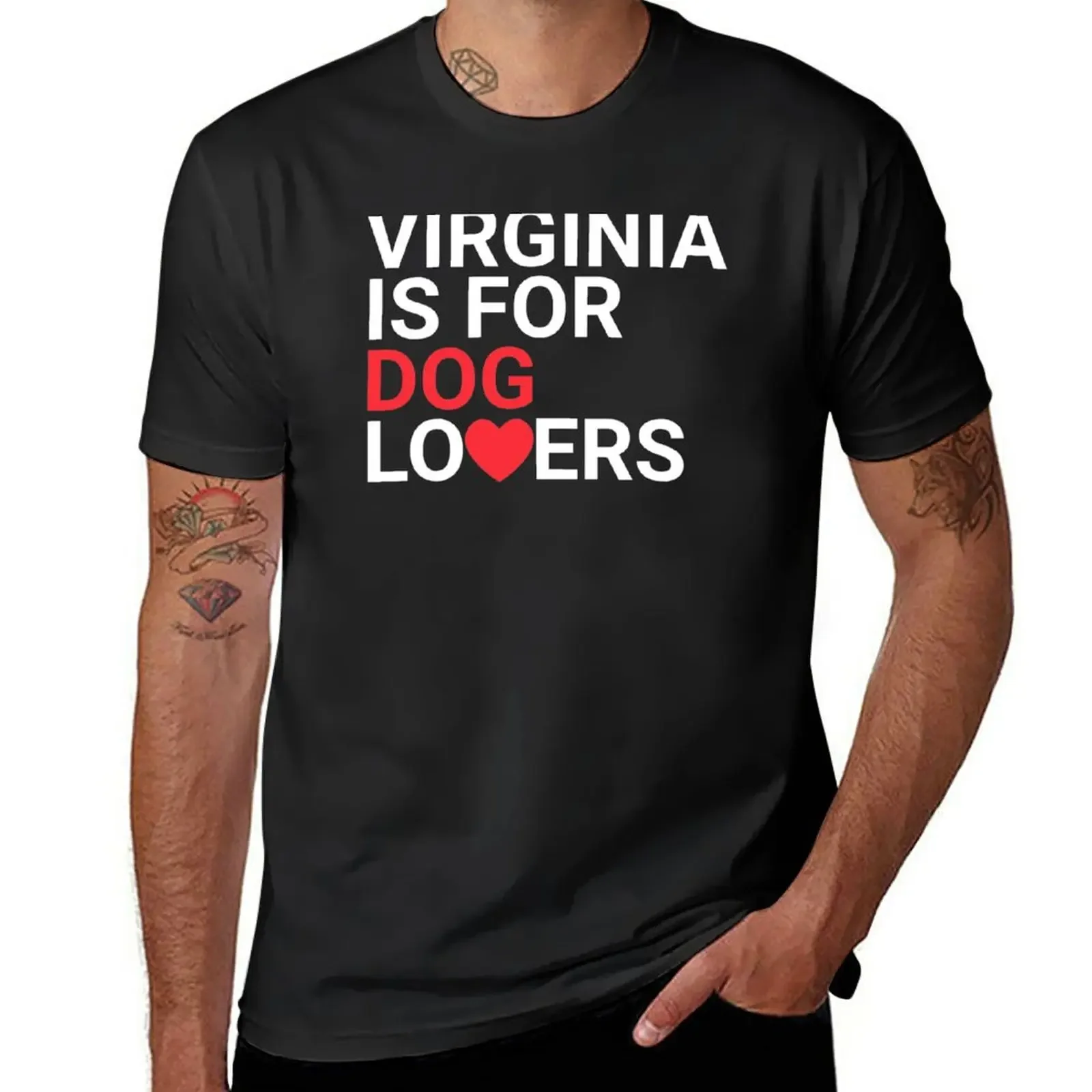 New Virginia Is For Dog Lovers T-Shirt boys white t shirts T-shirt for a boy anime T-shirts for men cotton