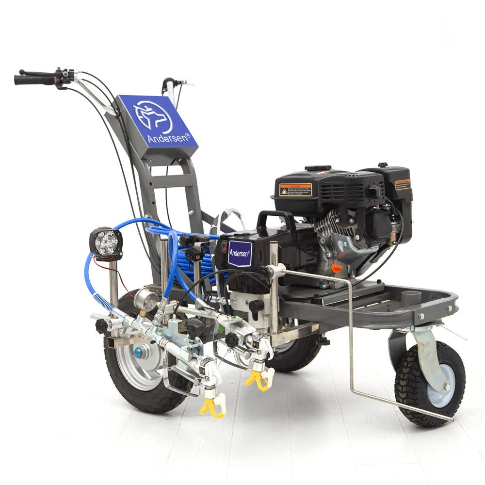 آلة وسم خطوط الطريق ذات كفاءة تقنية متقدمة جديدة مع مضخة ومحرك للمكونات الأساسية سهلة الصيانة