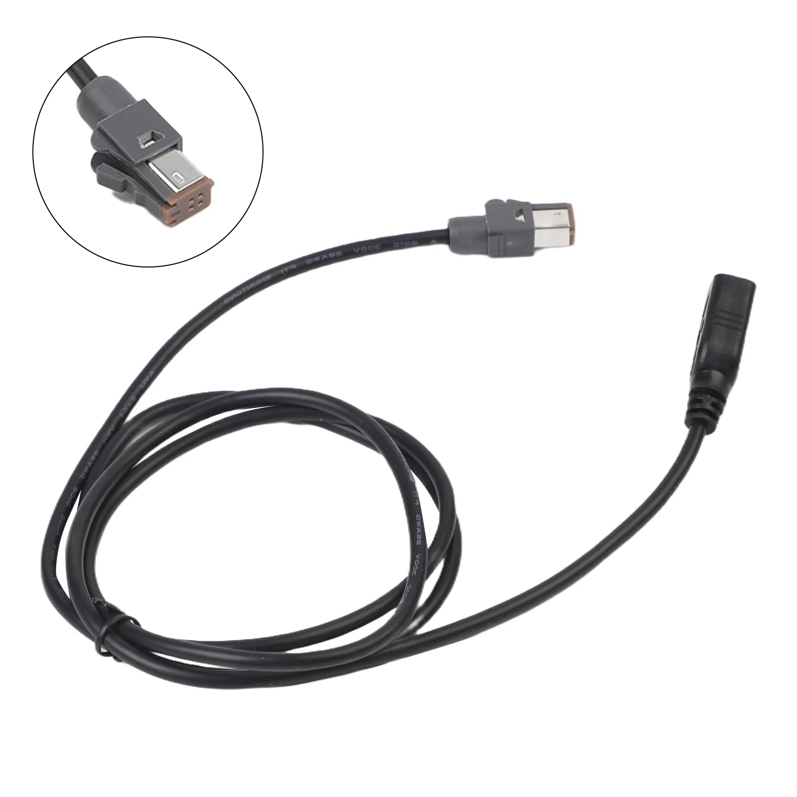 Car Audio System Car USB Adapter Usb Wire Black Practical Design Wear-Resistant 100cm Cable Length Anti-Corrosion
