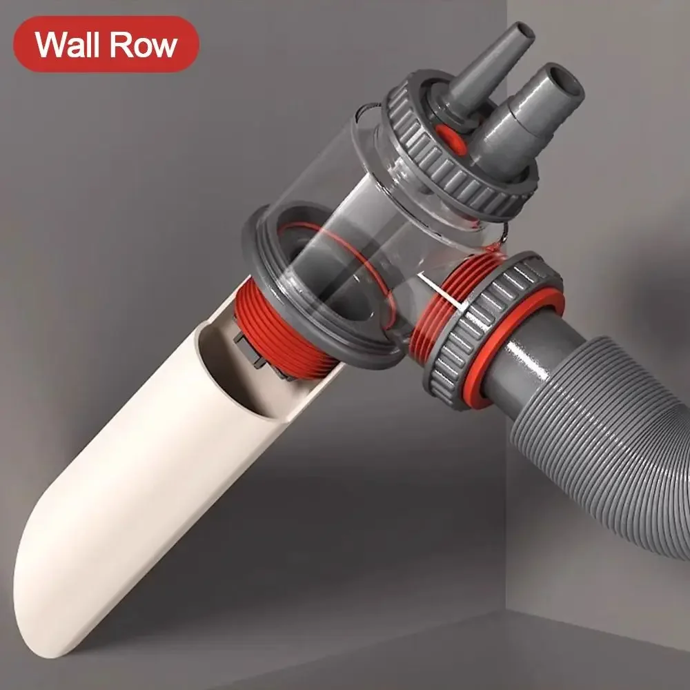 

Multifunctional Kitchen Basins Sewer Branch Water Pipe Connector Sealing Rings Sink Drain Pipe Adapters Easy To Install