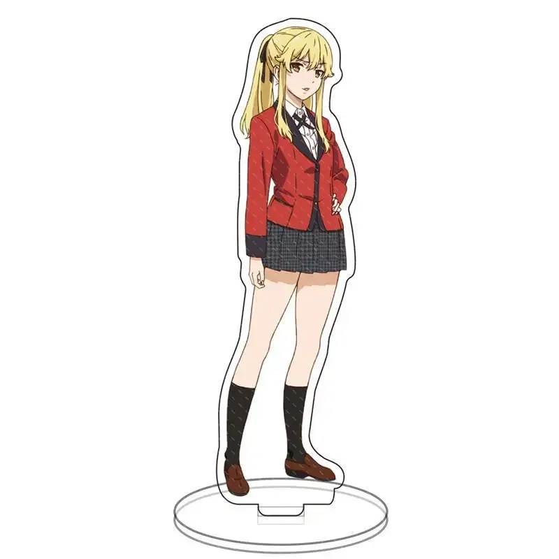 Anime Kakegurui Figure Jabami Yumeko Acrylic Stand Character Model Plate Holder Desktop Decoration Stationery Toy Collection