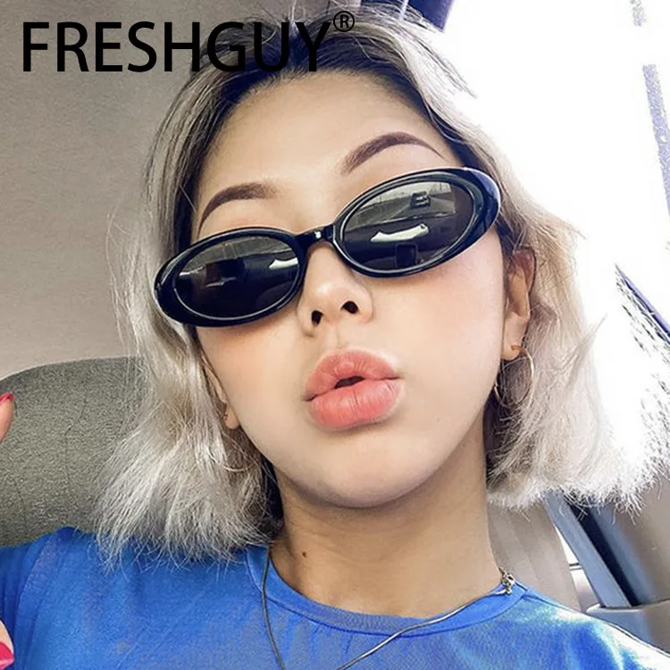 FRESHGUY Fashion Women's Sunglasses Elliptical Hip Hop Style Glasses Outdoor Travel Match Eyewear 2024 New Sunglasses