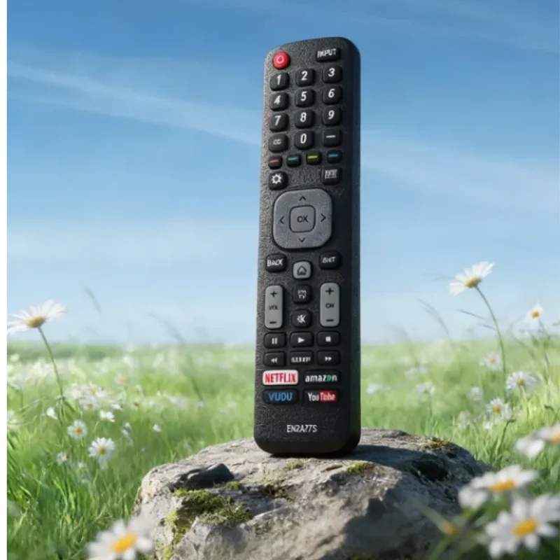 

The universal remote control is compatible with all Hisense TV remote controls EN2A27 and is suitable for Hisense LED LCD 4K UHD