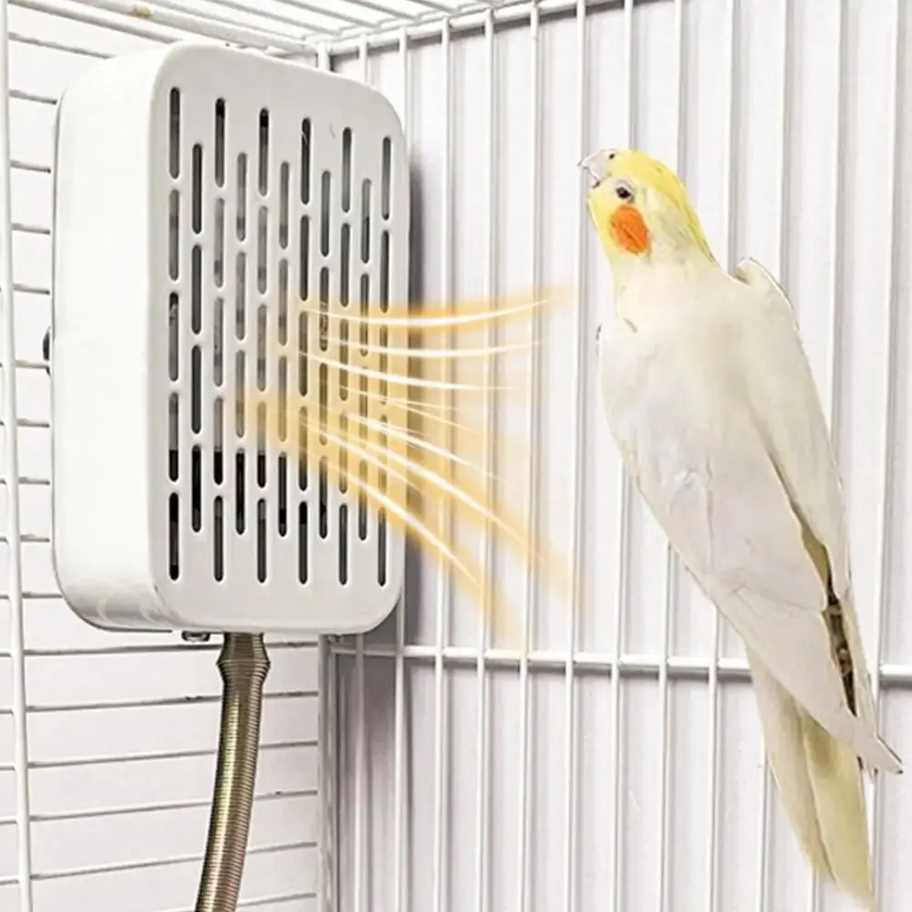 Safe Anti Bite Bird Cage Heater No Light Easy To Install Warming Heat Lamp Energy Efficient US Plug In Bird Warmer Indoor