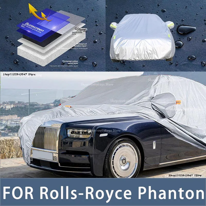 

Наружная защита для автомобиля Rolls-Royce Phanton, чехол для снега, Солнцезащитный водонепроницаемый пыленепроницаемый внешний автомобильный аксессуар