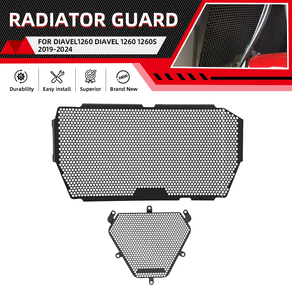 

For Ducati Diavel 1260 S 1260S 2019-2020-2021-2022 Motorcycle Radiator Grill Guard Protection Cover Cooler Protector Cover