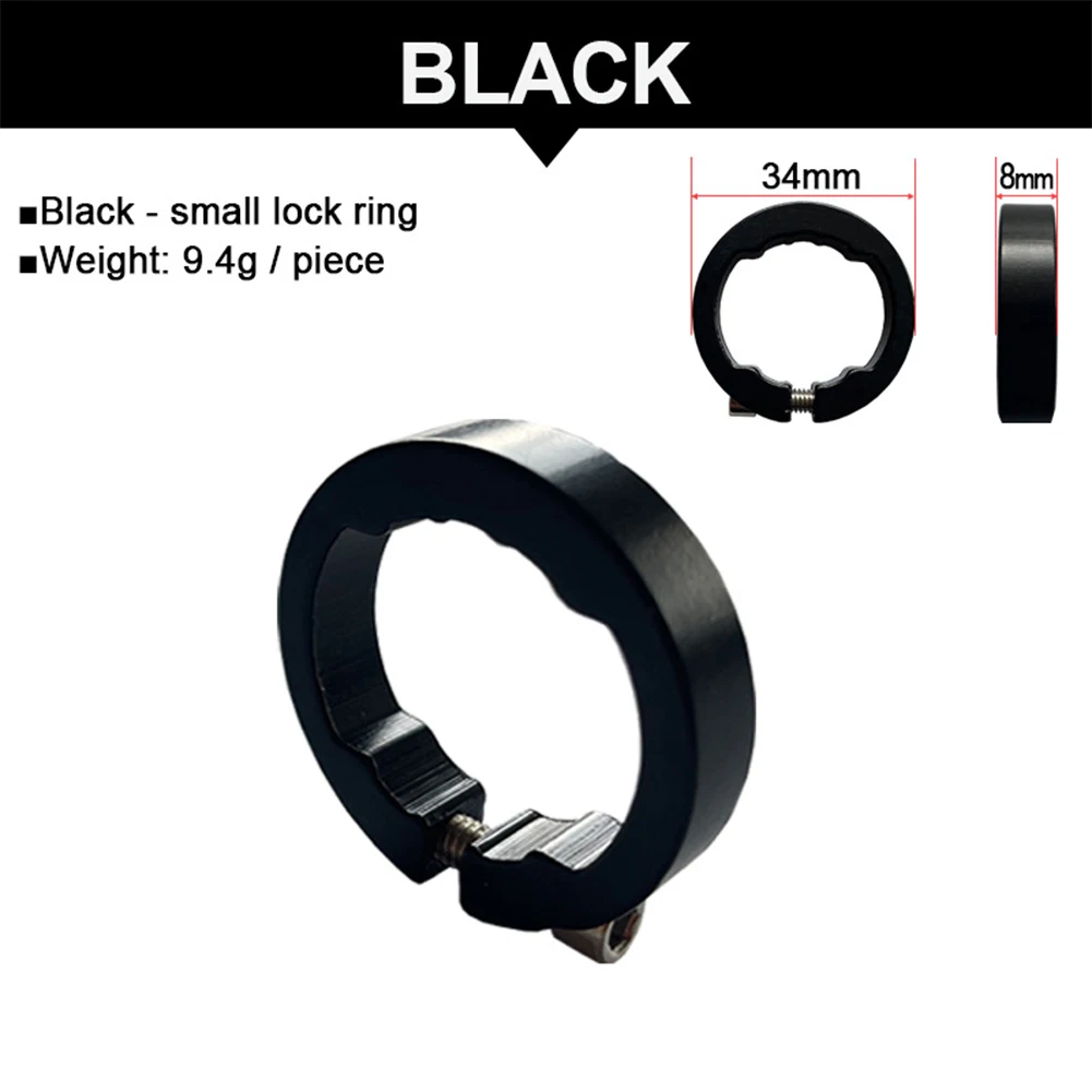 Bike Parts Grips Lock Rings Bike Grips 1 Pair 8x34mm End Lock Rings Fixing Ring Handlebar Lock Ring High Intensity High Quality