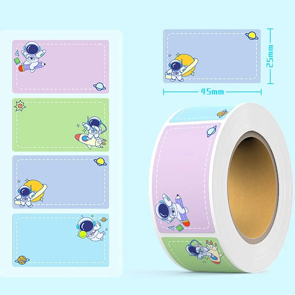 

100/280 шт./рулон, портативные водонепроницаемые наклейки для имен, этикетки в мультяшном стиле, самоклеящиеся наклейки-бирки, подарочные наклейки
